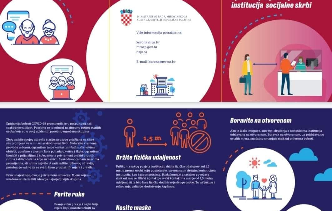 Za dobrobit korisnika institucija uvedene su mjere koje služe zaštiti zdravlja i posjetitelji su obvezni…