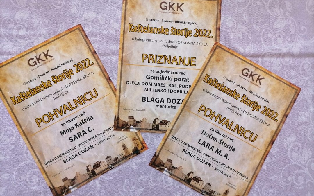 Nagrade našim Kaštelanima na Literarno-likovnom natječu Kaštelanske štorije 2022.