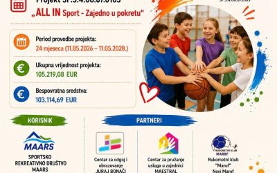 Pokrenut projekt „ALL IN Sport – Zajedno u pokretu”